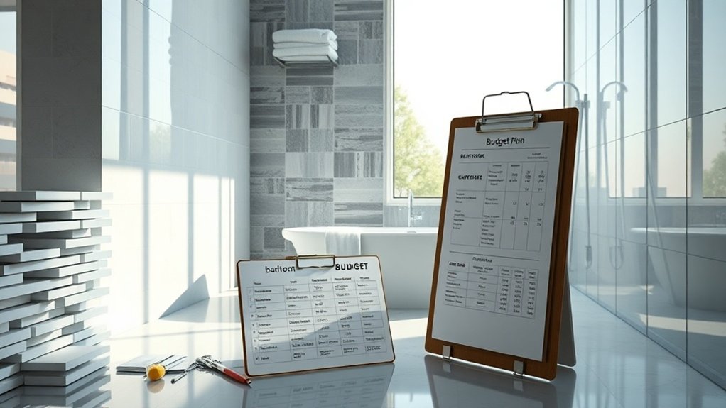 planification de budget pour la rénovation de salle de bain