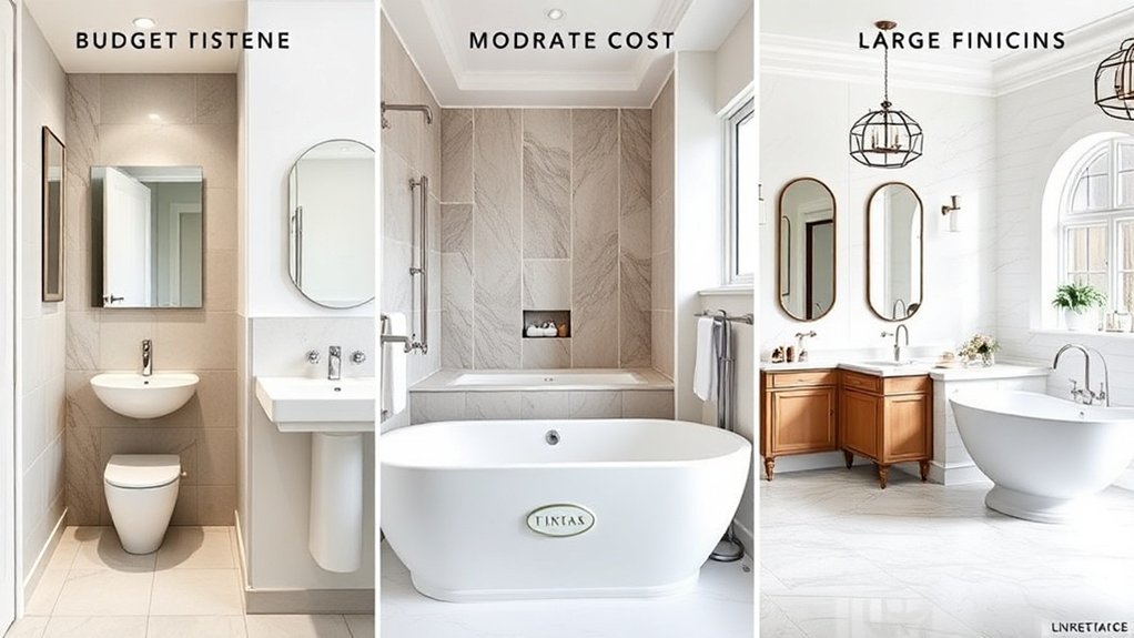 détail des coûts de rénovation de salle de bain