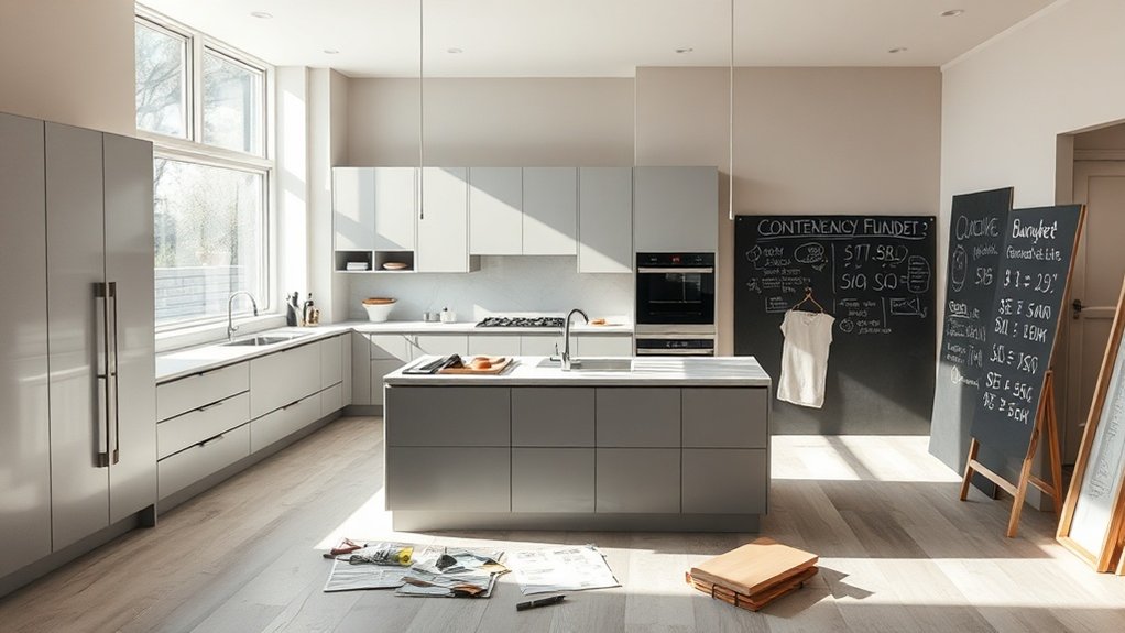 budgétisation pour la rénovation de la cuisine