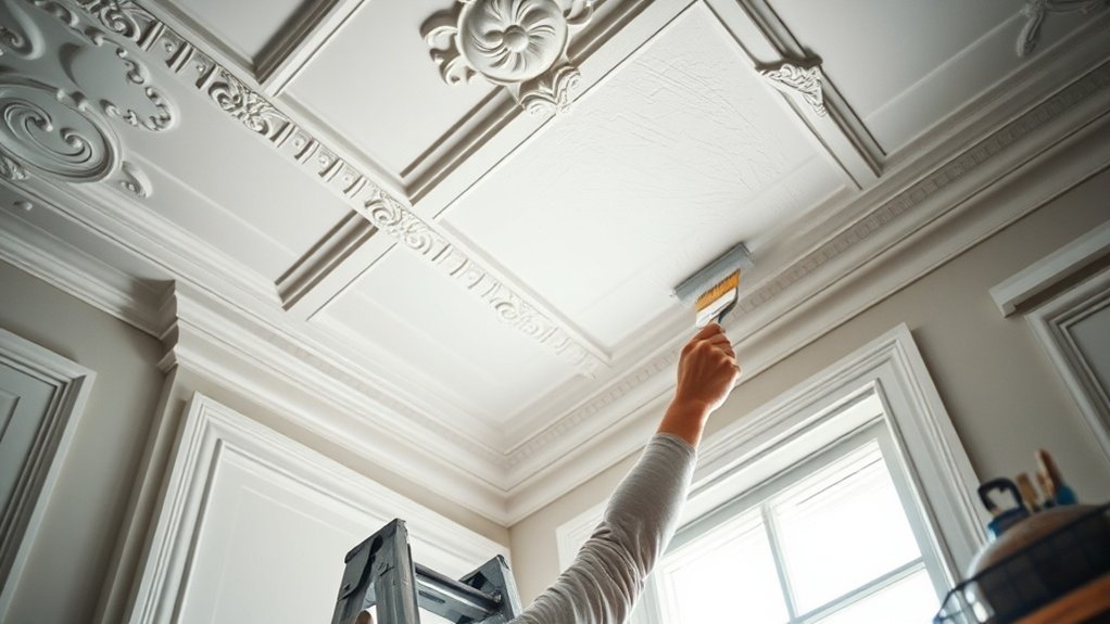 essentiels de projet de peinture de plafond