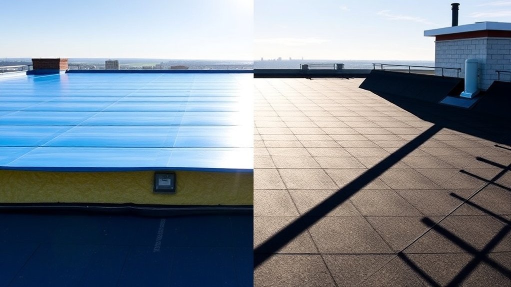 comparaison entre toit froid et toit chaud