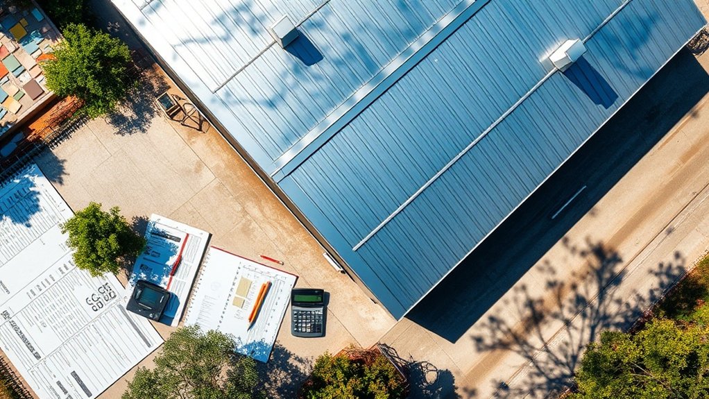 facteurs de coût du toit en acier