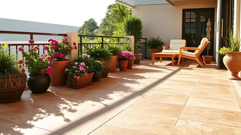 revêtement de sol extérieur durable et antidérapant