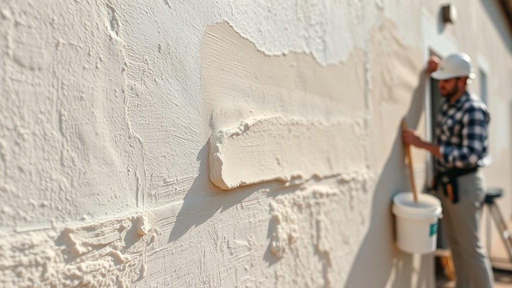 estimates de coût pour le plâtrage de façade