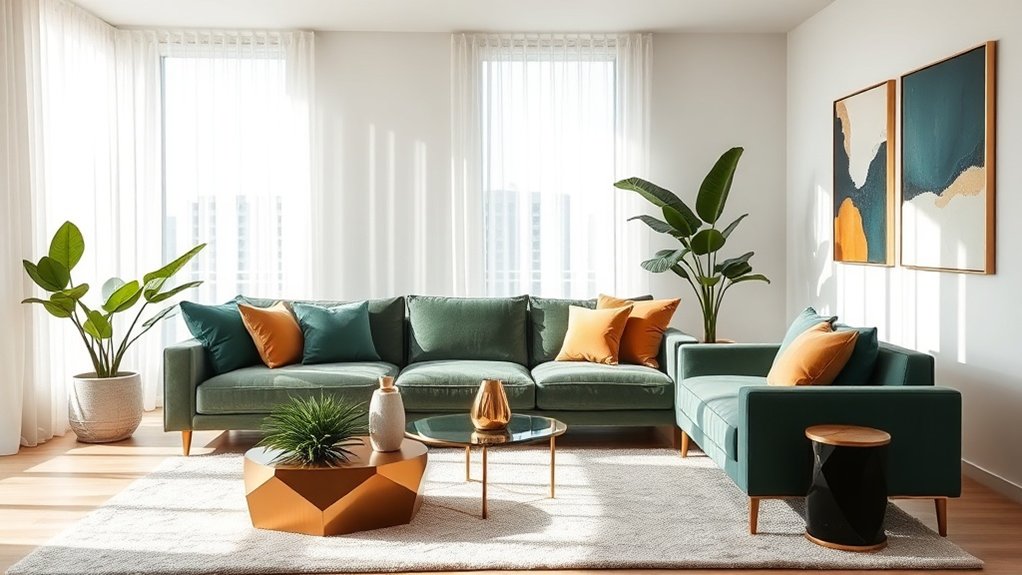 design de salon moderne minimaliste