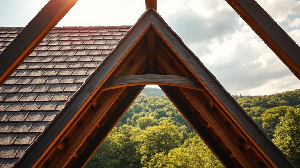 structure de toit triangulaire préfabriquée