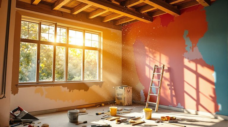 rénovation d'une vieille maison