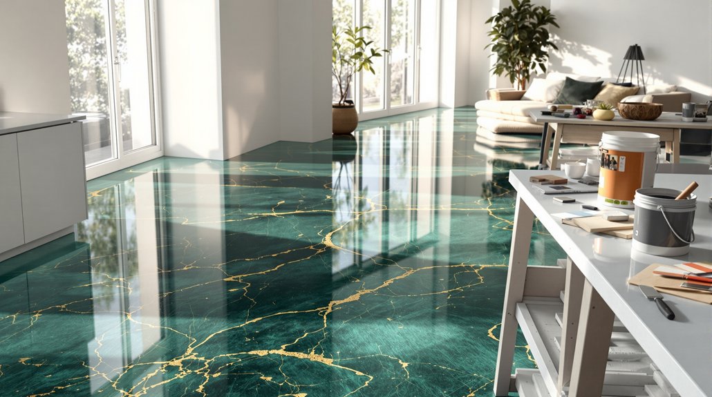 guide de rénovation de sol en résine