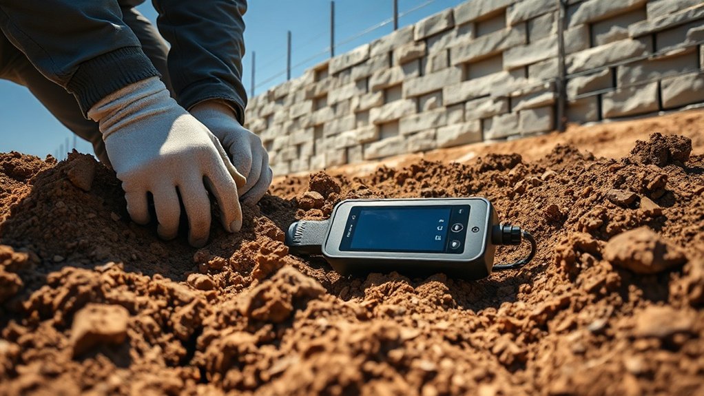 Analyse du sol pour les murs de soutènement