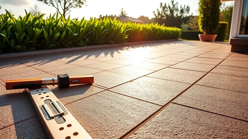 installation de terrasse en résine étape par étape