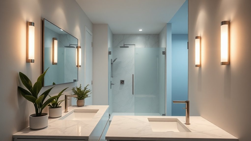 transformation stratégique de l'éclairage de la salle de bain