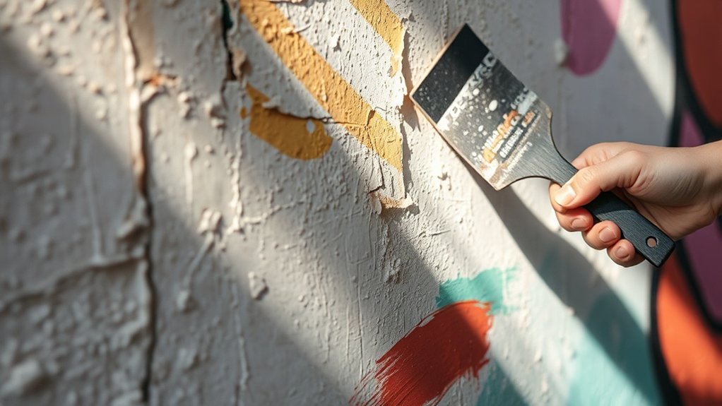évaluation des murs avant de peindre