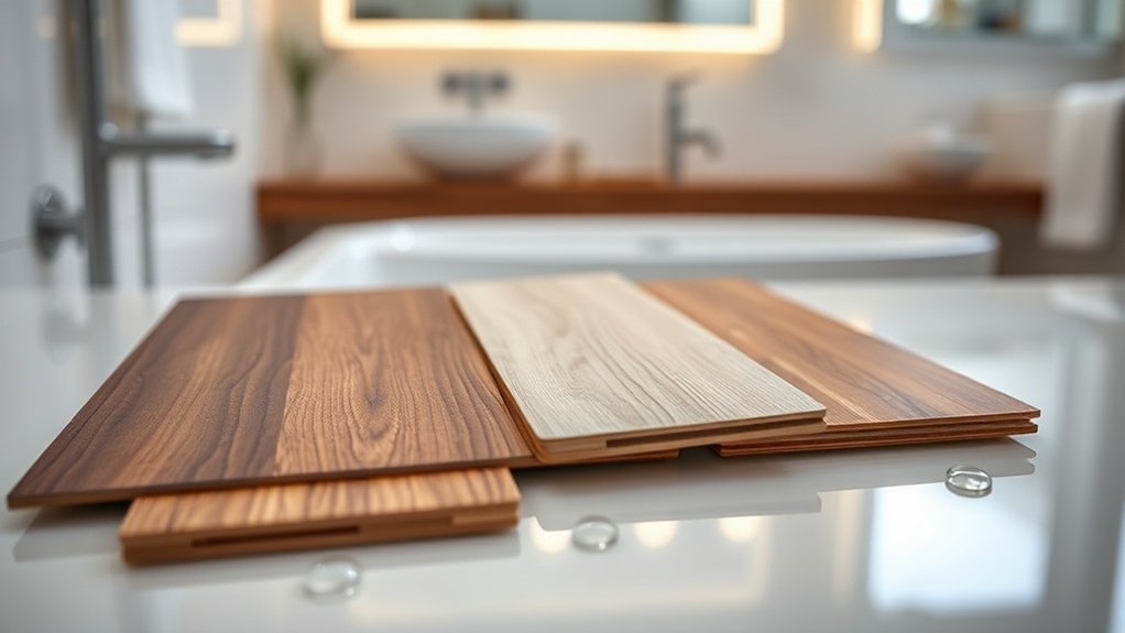 options de revêtement de sol de salle de bain résistant à l'eau