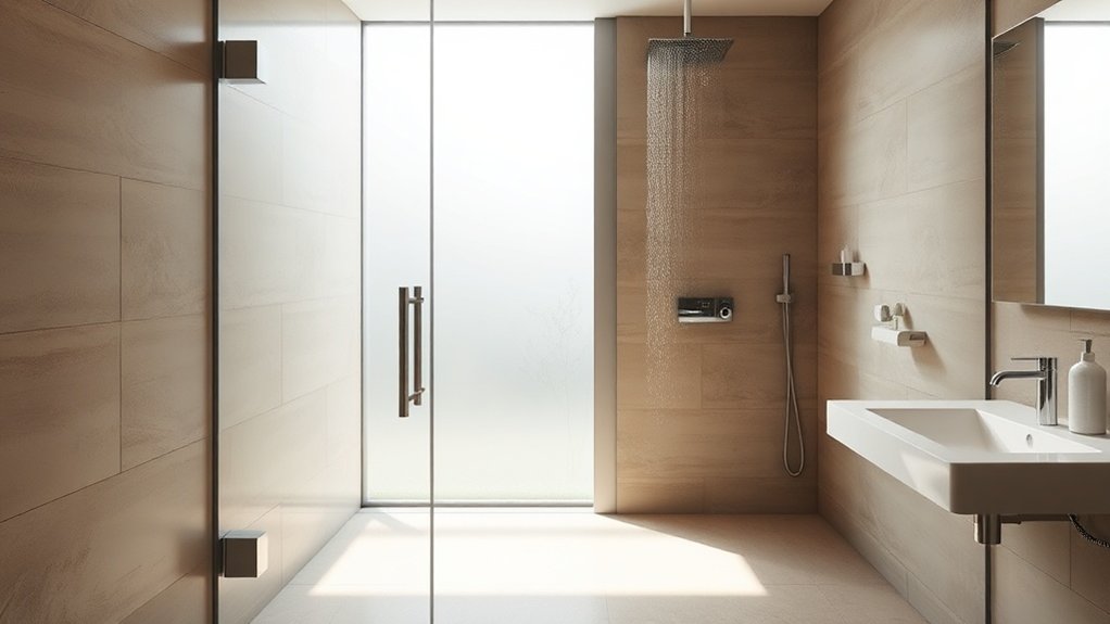 douches de niveau d'entrée élégantes et accessibles