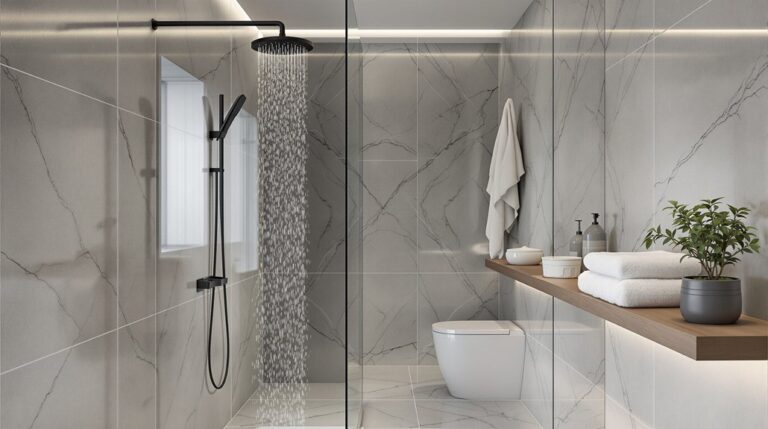 installer une douche italienne moderne