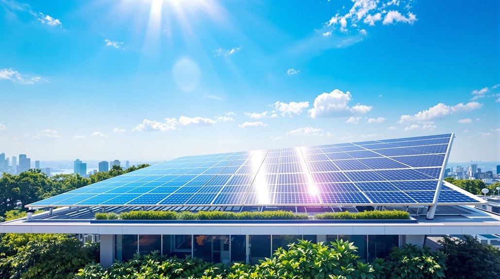 intégrer l'efficacité des panneaux solaires