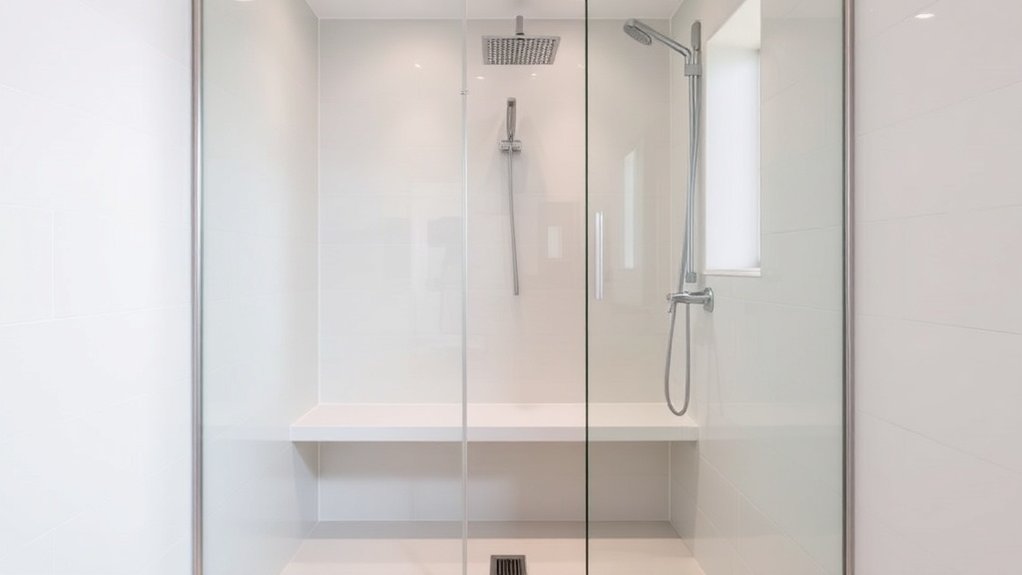 installation appropriée de douche italienne