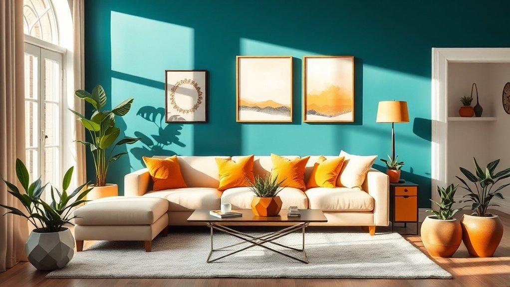 des palettes de couleurs réfléchissantes améliorent l'espace