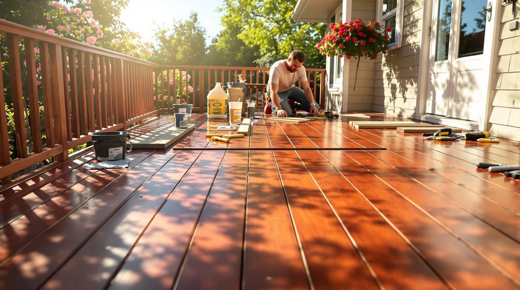 projet de construction de terrasse en bois