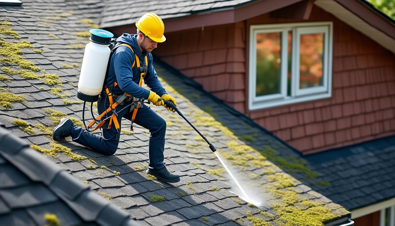 découvrez pourquoi l'anti mousse pour toiture est essentiel et apprenez comment l'appliquer efficacement pour protéger et prolonger la durée de vie de votre toit.