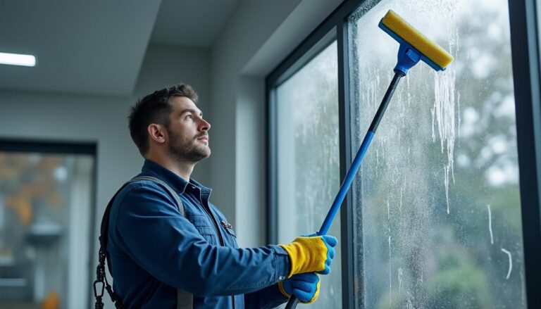 découvrez comment utiliser une perche télescopique pour nettoyer efficacement votre toiture en toute sécurité et simplicité.