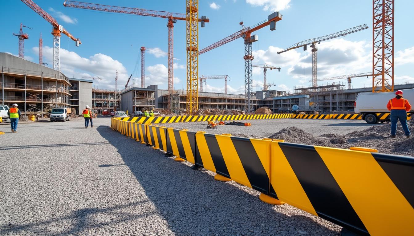 découvrez comment une barrière de chantier permet de sécuriser efficacement votre zone de travail en protégeant les employés et en délimitant clairement l'espace à risque.