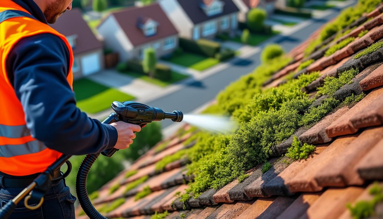 découvrez le prix du démoussage de toiture au m² en 2026, les facteurs influençant le coût, et obtenez des conseils pour bien entretenir votre toit.