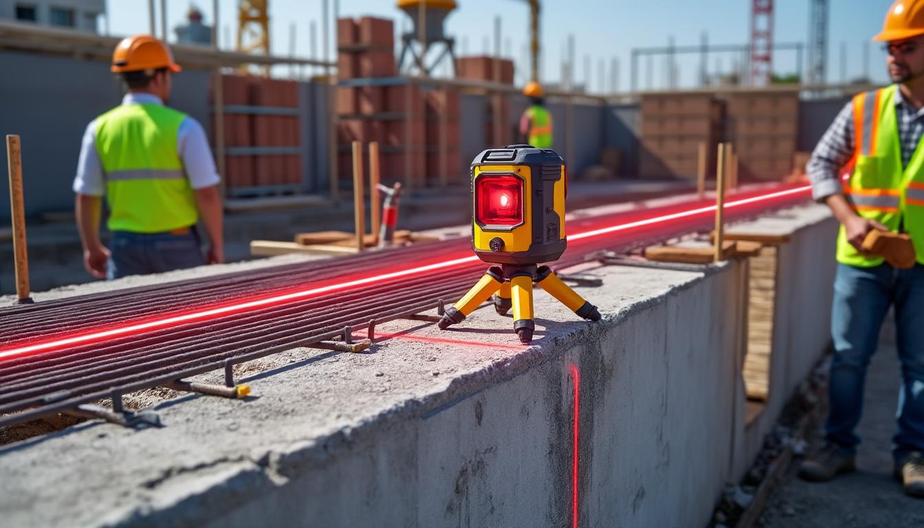 découvrez comment optimiser vos travaux de construction grâce à l'utilisation efficace d'un laser de chantier pour des mesures précises et un gain de temps considérable.
